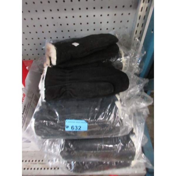 6 Packs of 6 New Pairs of Child's Leather Mitts