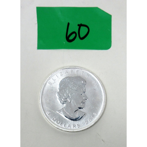 1 Oz .9999 Silver 2013 Maple Leaf Coin 