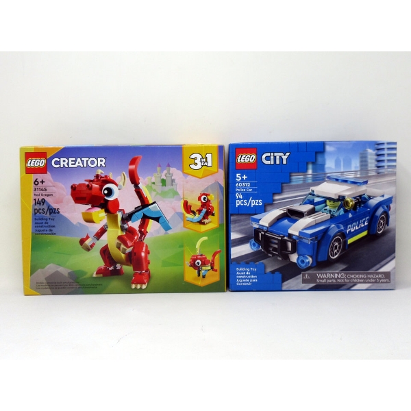2 New LEGO  Building Toy Sets - Age 6+ & 5+