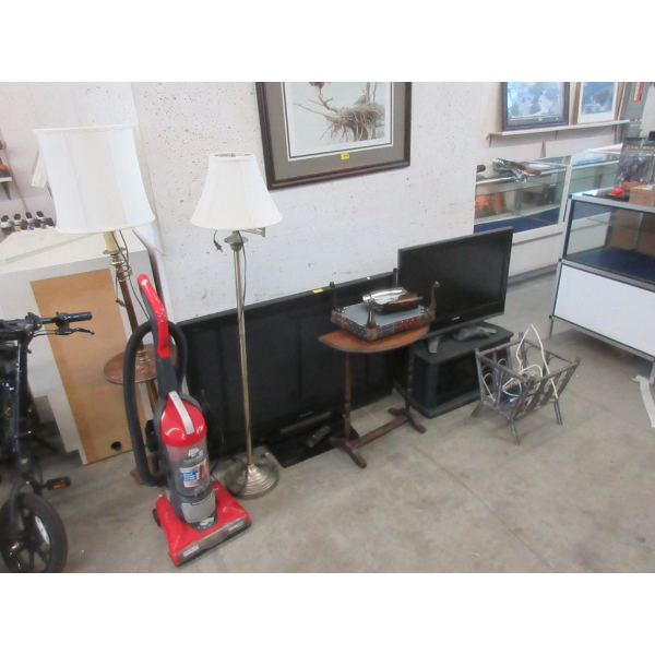 13 Piece Lot of 2 TVs and Household Goods