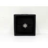Image 3 : New Sterling Silver Star Burst Ring with Diamond Center