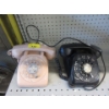 Image 1 : 1 Coloured and 1 Black Vintage Rotary Dial Telephone