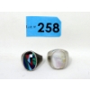 Image 1 : 2 Vintage .925 Sterling Silver Rings - Size 11