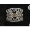 Image 2 : Tray of Green and Clear Crystal Jewelry - Preowned