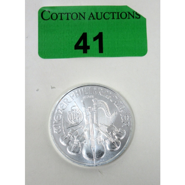 1 Oz .999 Silver 2021 Philharmoniker Coin 