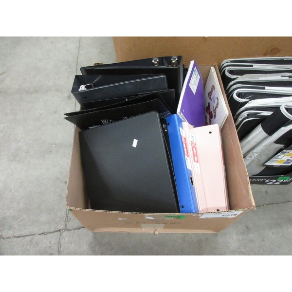 Box of Assorted Style Binders 