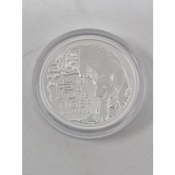 1 Oz .999 Silver 2022 Year Of The Tiger Coin