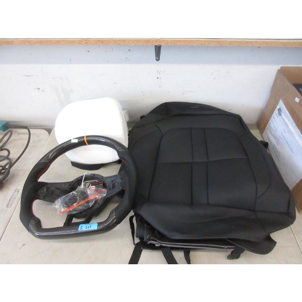 Bucket Seat Cover, Head Rest & Steering Wheel