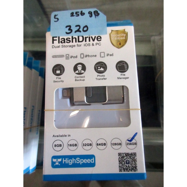 5 New 256 GB Flash Drives for Apple Products - Silver