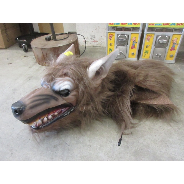Werewolf Head and Neck with Movable Jaw