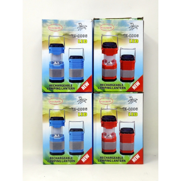4 New Mini TJ-8806 Rechargeable Camping Lanterns