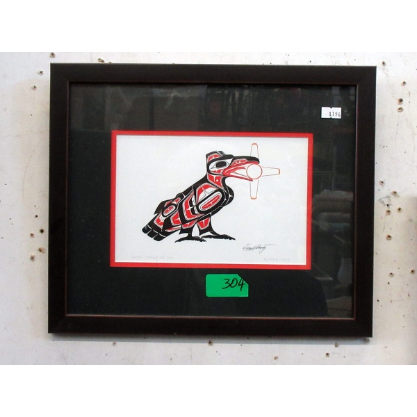 Richard Shorty Framed Print - Raven & Sun