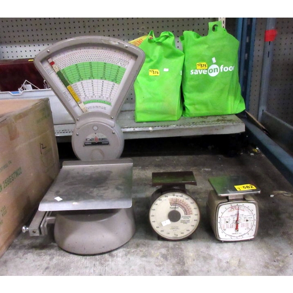 3 Piece Lot of Vintage Postage Scales