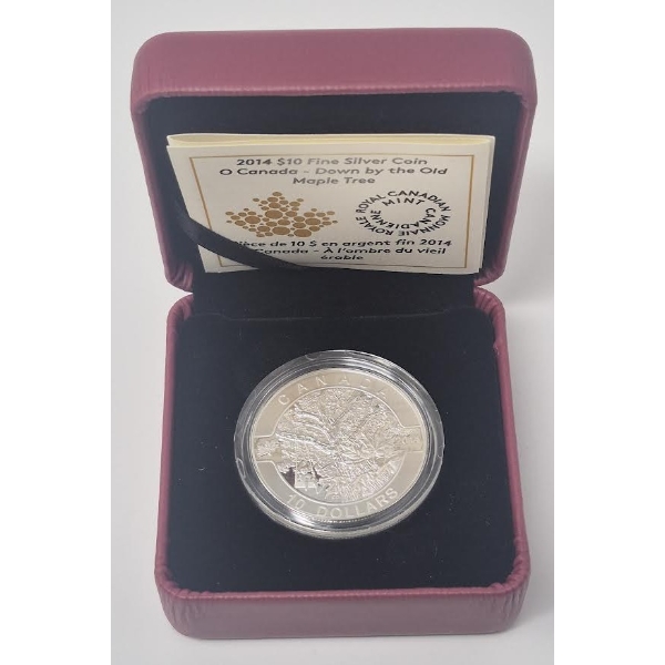 Half Oz .9999 Silver 2014 O Canada Coin 