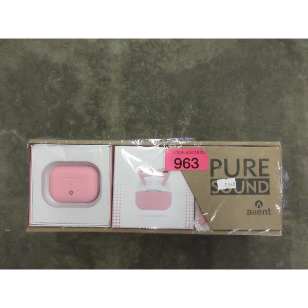 Box of 9 New Pure Sound Air Buds - Pink