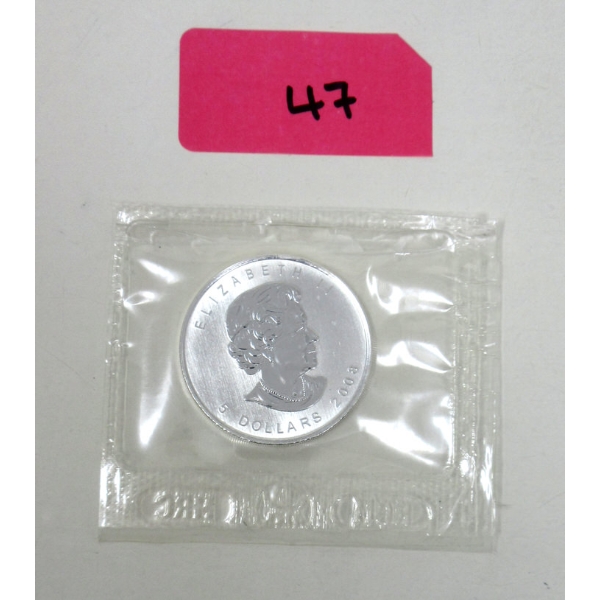 1 Oz .9999 Silver 2008 Flex Sealed Maple Leaf Coin 