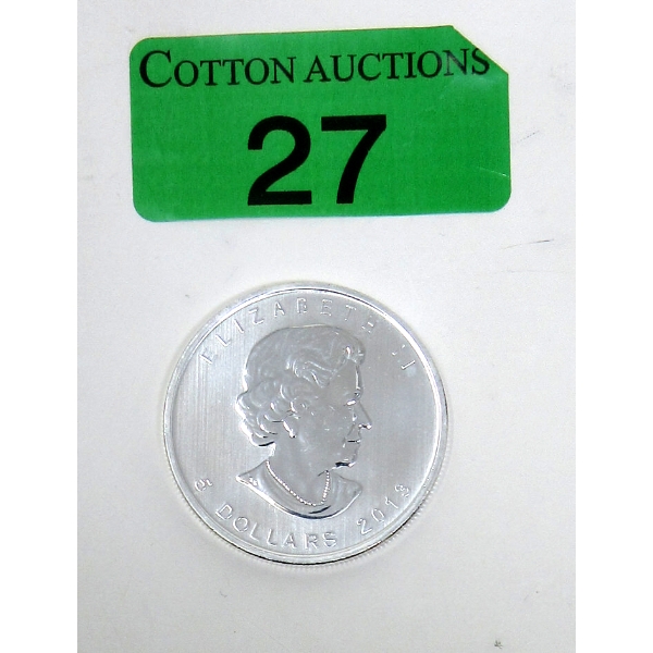 1 Oz .9999 Silver 2013 Maple Leaf Coin 