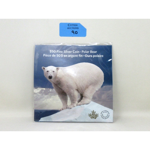 15.87 Gram .9999 Silver Polar Bear $50 Coin 