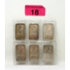 Image 1 : Uncut 6 x 1/2 Oz .999 Silver NWTM Bars 