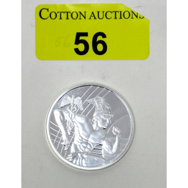 1 Oz .999 Silver Mercury Greek Messenger God Round 