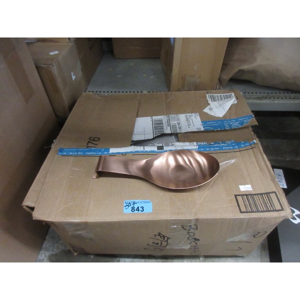 30+ New Large Copper Tone Metal Spoon Rests
