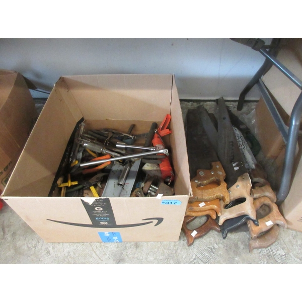 Large Box of Preowned Tools - As Is