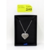 Image 2 : Half Carat Black & White Diamond Heart Pendant