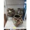 Image 1 : 3 Assorted New Glazed Pottery Vases