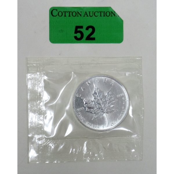1 Oz .9999 Silver 2008 Flex Sealed Maple Leaf Coin 