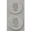 Image 3 : 2 x 1/2 Oz .9999 Silver Canada Maple Leaves Coins