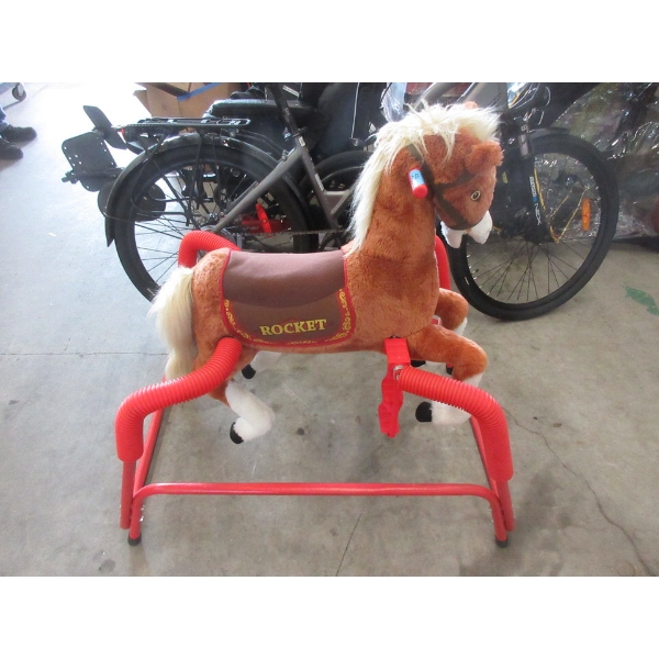 Rocket Riding Spring Horse with Covered Springs