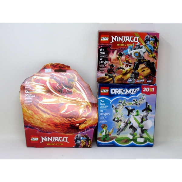 3 New LEGO Building Toy Sets - Age 6+ & 7+