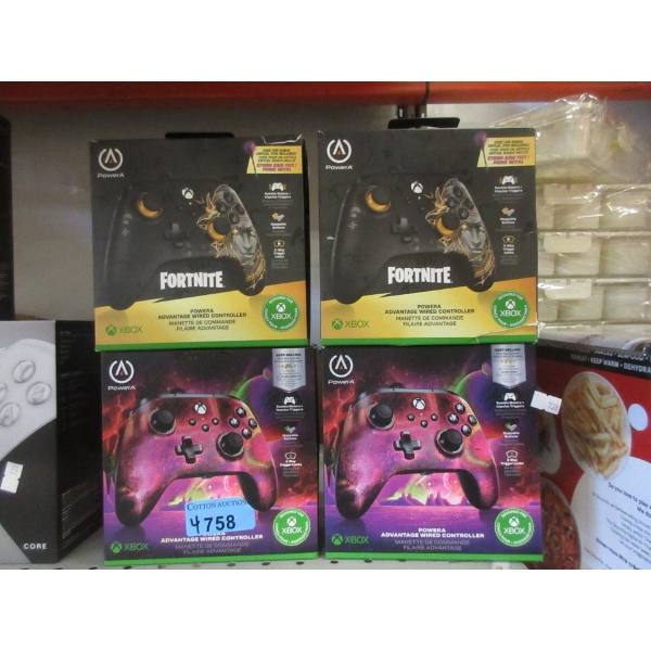 4 PowerA Xbox One Wired Gaming Controllers
