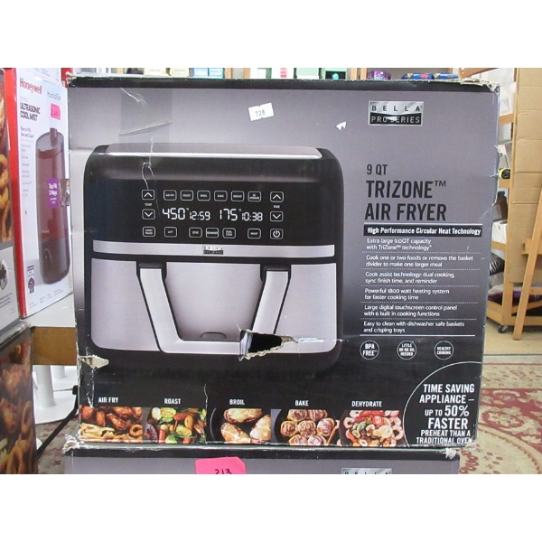 Bella Pro Series Trizone Air Fryer - 9 QT/8.5 L
