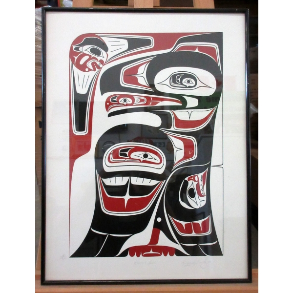 Richard Shorty Framed Print - "Raven & Sun"