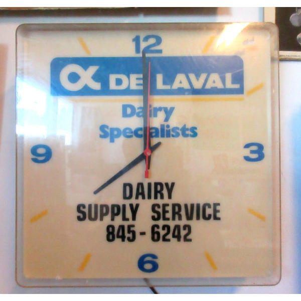 Vintage De Laval Dairy Electric Clock