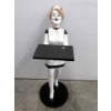 Image 1 : "Emma" French Maid Side Table - 35" Tall