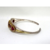 Image 2 : Sterling Silver & Gold Plated Bangle Bracelet