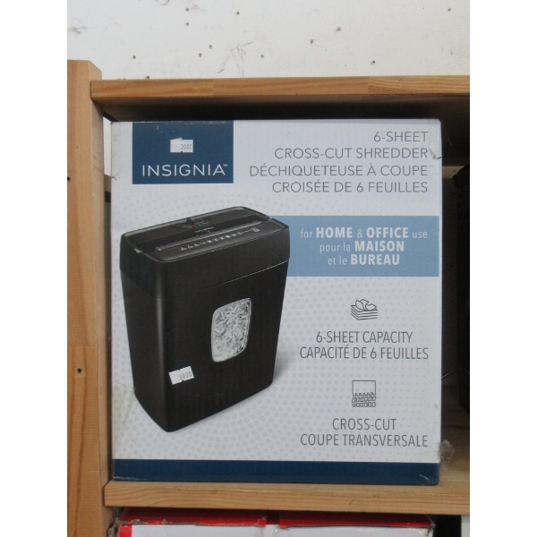 Insignia 6-Sheet Cross-Cut Paper Shredder