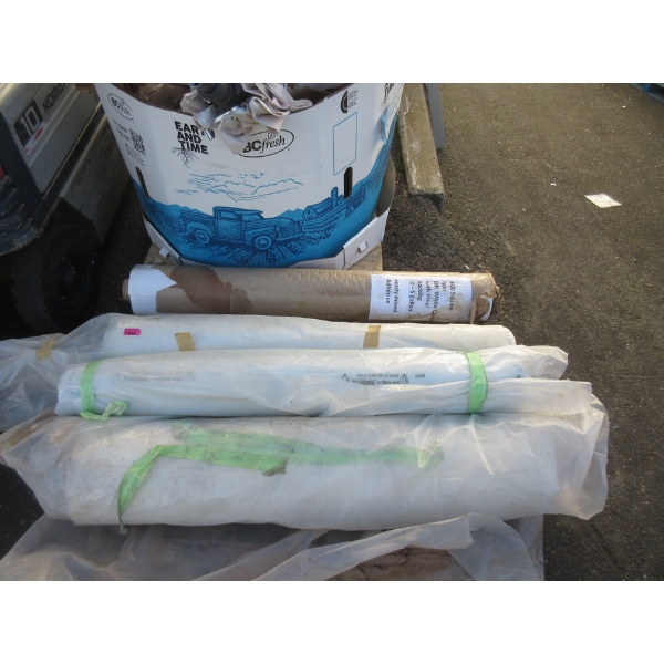 4 New Rolls of Assorted Canvas & Fabrics