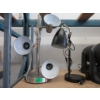 Image 1 : Silver Floor Lamp & Black Desk Lamp - Preowned