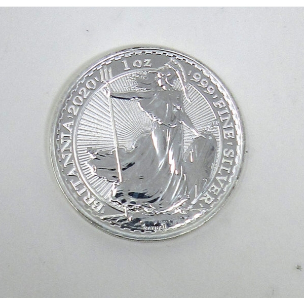1 Oz .999 Silver 2020 UK Mint Britannia Coin
