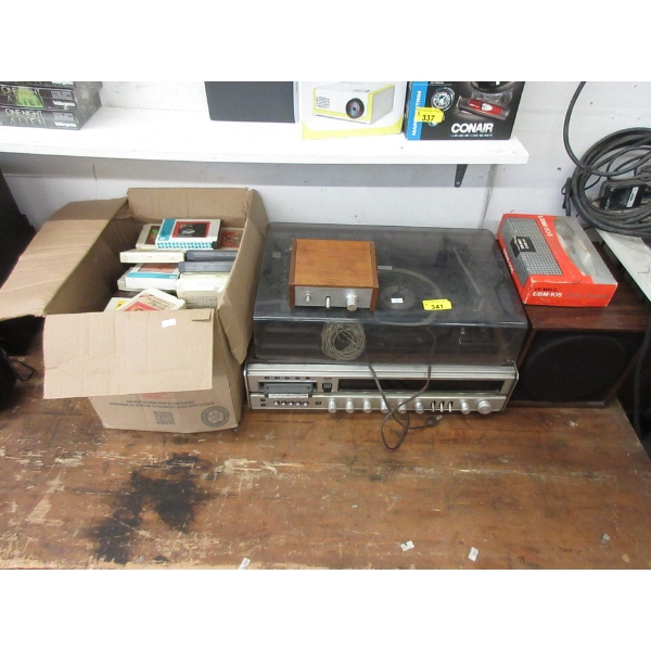 Vintage Emerson AM FM Receiver  8 Track Recorder