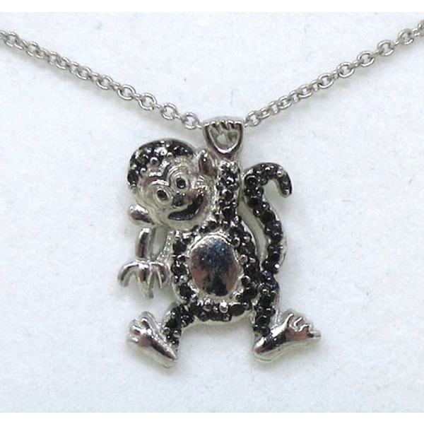 Black Diamond "Hanging Monkey" Pendant 