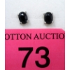 Image 1 : New 2 CT Sapphire Sterling Silver Stud Earrings 