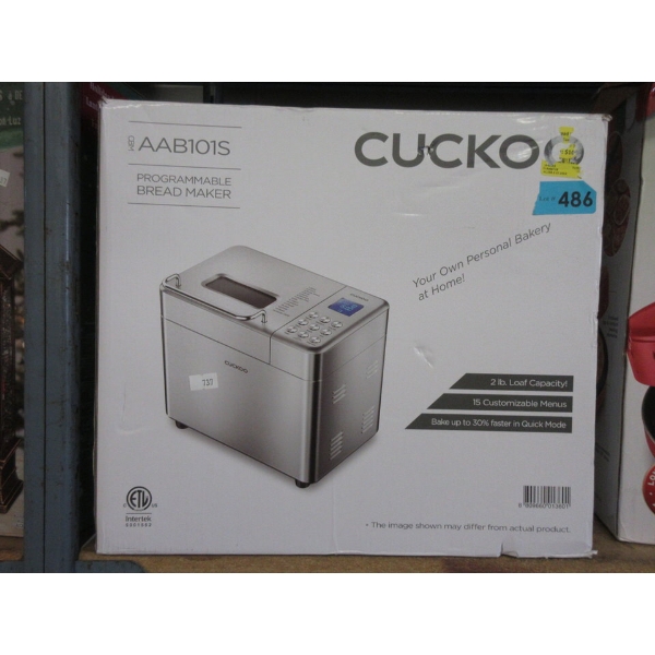 Cuckoo Programmable Bread Maker - Model: AAB101S