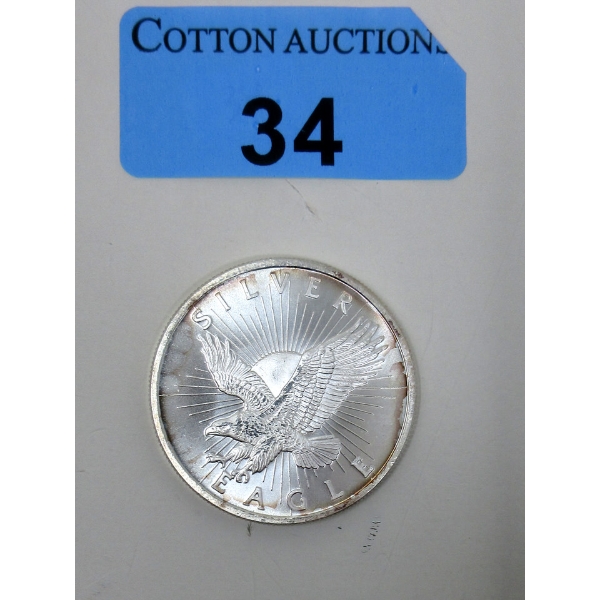 Vintage 1 Oz .999 Silver Sunshine Minting Pre-Decoder Round 