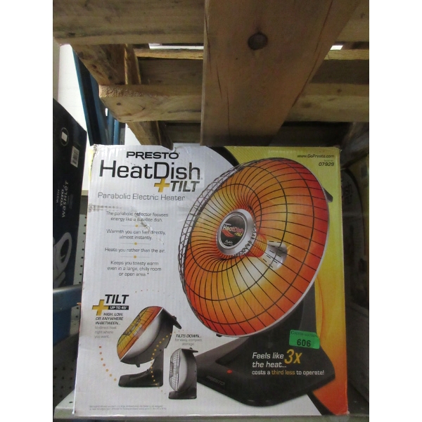 Presto Heat Dish + Tilt Parabolic Heater