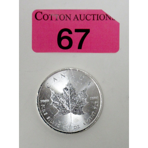 1 Oz .9999 Silver 2014 Maple Leaf Coin 