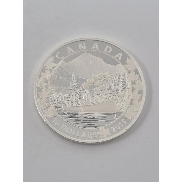 1/2 Oz .9999 Silver Canada 2015 Canoe Coin
